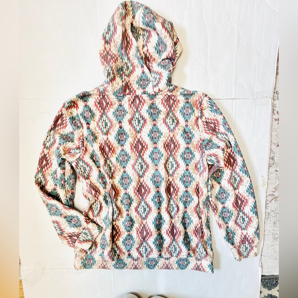 Rock & Roll Cowgirl Aztec Print Pullover Hoodie - Picture 9 of 9